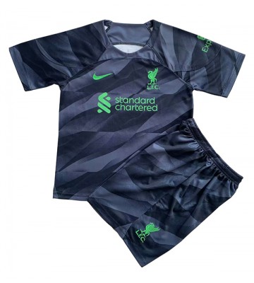 Maillot de foot Liverpool Gardien de but Extérieur enfant 2023-24 Manches Courte (+ pantalon court)